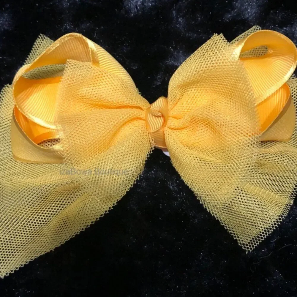 Hand Crafted yellow tulle